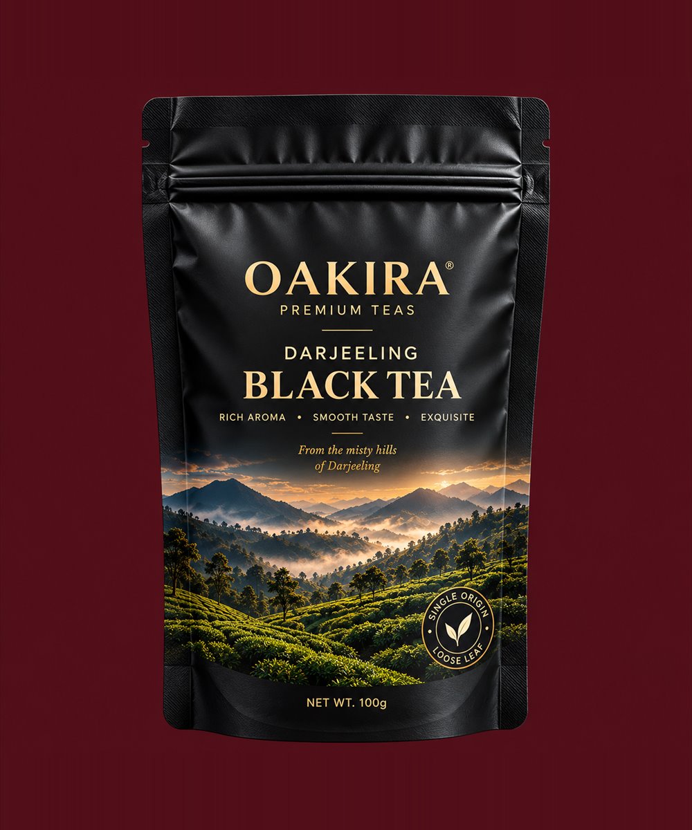 Oakira Darjeeling Black Tea pouch